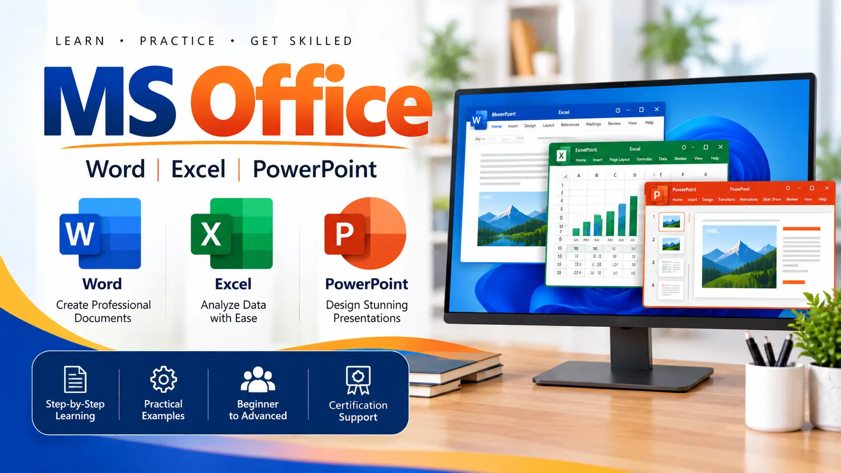 MS Office (Word, Excel, PowerPoint)